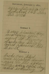 Bill Sewall's journal