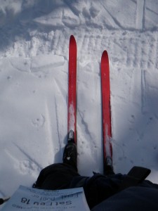 Seems like a shame to use backcountry skis on snowmobile tracks.